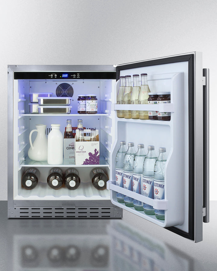 24" Built-In Outdoor Refrigerator, ADA Compliant - (AL55OSCSS)
