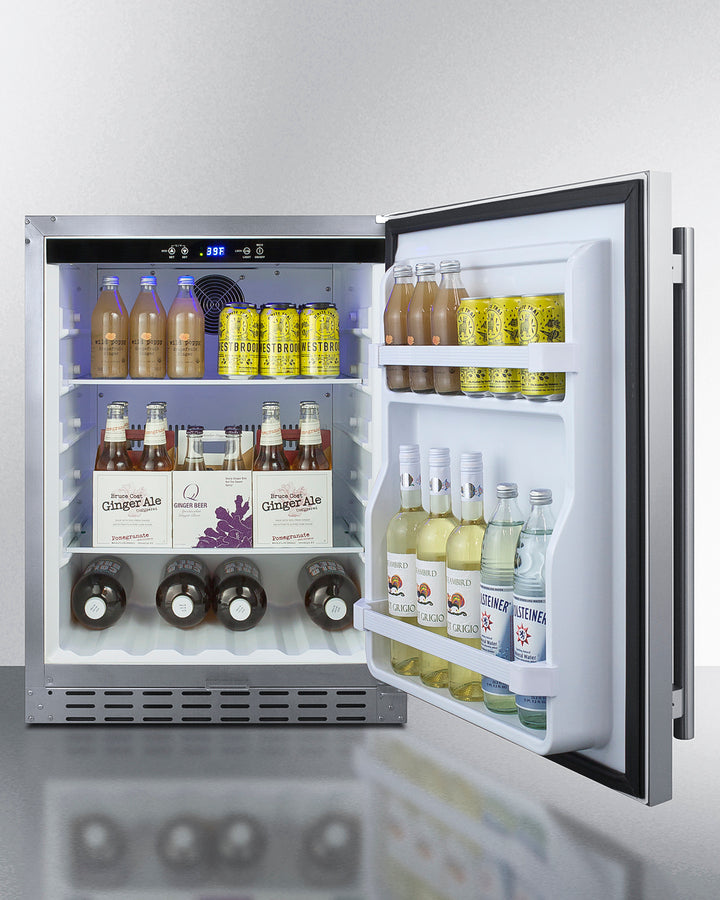 24" Built-In Outdoor Refrigerator, ADA Compliant - (AL55OSCSS)