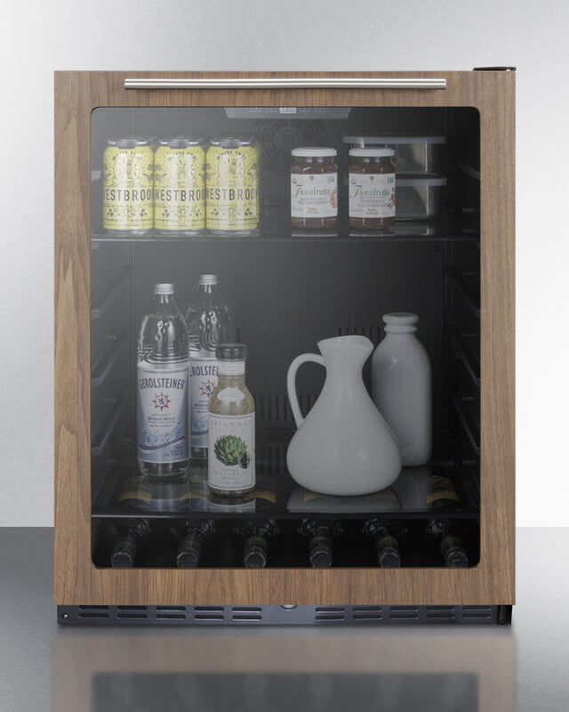 24" Wide Built-In Beverage Center With Wood Door Trim, ADA Compliant - (AL57GWP1)