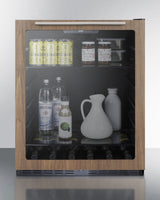 24" Wide Built-In Beverage Center With Wood Door Trim, ADA Compliant - (AL57GWP1)