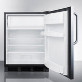 24" Wide Built-in Refrigerator-freezer, ADA Compliant - (AL652BKBISSTB)