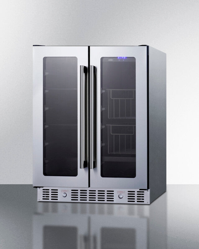 24" Built-in Dual-zone Produce Refrigerator, ADA Compliant - (ALFD24WBVCSSPANTRY)