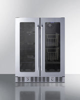 24" Built-in Dual-zone Produce Refrigerator, ADA Compliant - (ALFD24WBVCSSPANTRY)