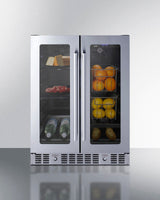 24" Built-in Dual-zone Produce Refrigerator, ADA Compliant - (ALFD24WBVCSSPANTRY)