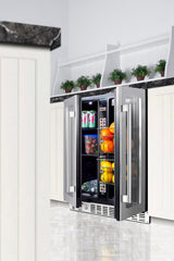 24" Built-in Dual-zone Produce Refrigerator, ADA Compliant - (ALFD24WBVCSSPANTRY)