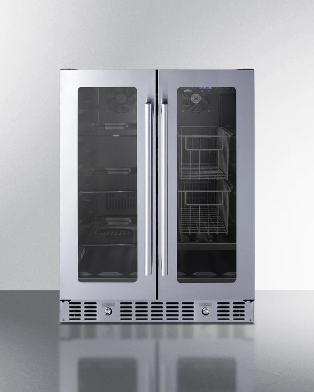 24" Built-in Dual-zone Produce Refrigerator, ADA Compliant - (ALFD24WBVPANTRY)