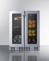 24" Built-in Dual-zone Produce Refrigerator, ADA Compliant - (ALFD24WBVPANTRY)