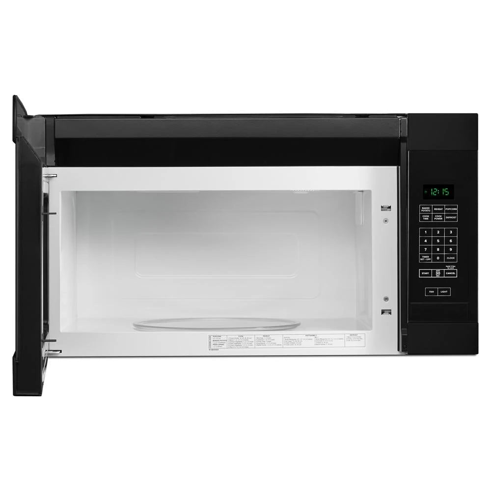 1.6 Cu. Ft. Over-the-Range Microwave with Add 0:30 Seconds - Black - (AMV2307PFB) - AMANA