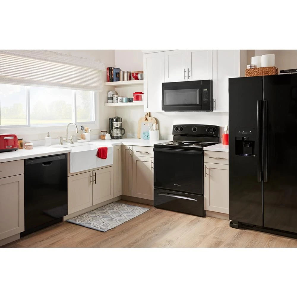 1.6 Cu. Ft. Over-the-Range Microwave with Add 0:30 Seconds - Black - (AMV2307PFB) - AMANA