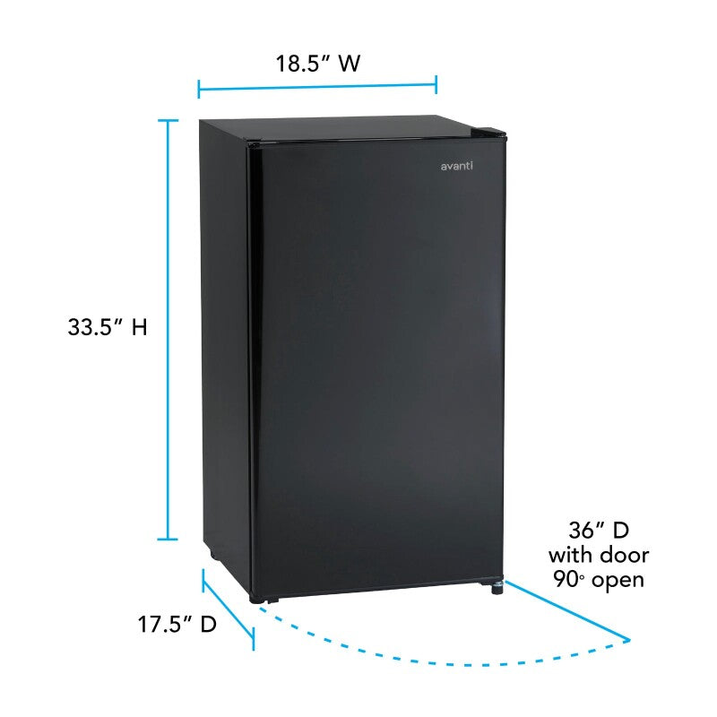 3.2 cu. ft. Compact Refrigerator - (AR321BB) - AVANTI
