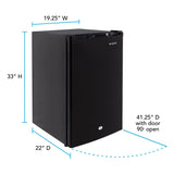 4.4 cu. ft. Compact Refrigerator - (AR4456SS) - AVANTI