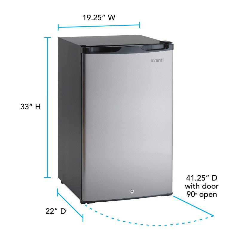 4.4 cu. ft. Compact Refrigerator - (AR4456SS) - AVANTI