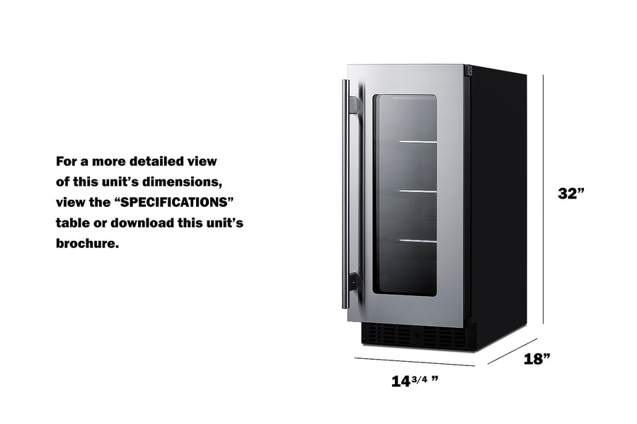 15" Wide Built-in Beverage Center, ADA Compliant - (ASDG1521)