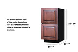 15" Wide 2-drawer All-refrigerator, ADA Compliant (panels Not Included) - (ASDR1524PNR)