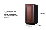 15" Wide Built-In All-Refrigerator, ADA Compliant - (ASDS1523IF)