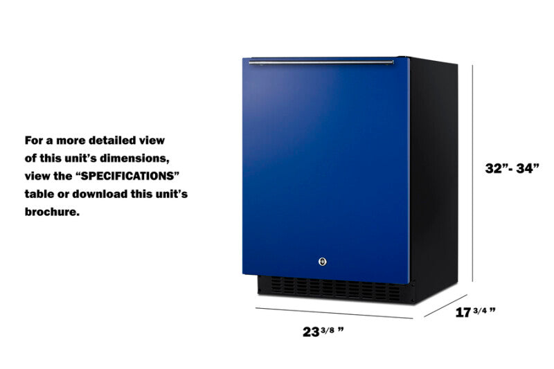 24" Wide Built-In All-Refrigerator, ADA Compliant - (ASDS2413B)