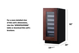 15" Wide Built-In Wine Cellar, ADA Compliant (Panel Not Included) - (ASDW1522PNR)