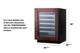 24" Wide Built-In Wine Cellar, ADA Compliant (Panel Not Included) - (ASDW2412PNR)