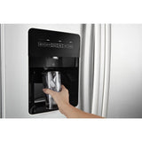 33-inch Side-by-Side Refrigerator with Dual Pad External Ice and Water Dispenser - (ASI2175GRS)