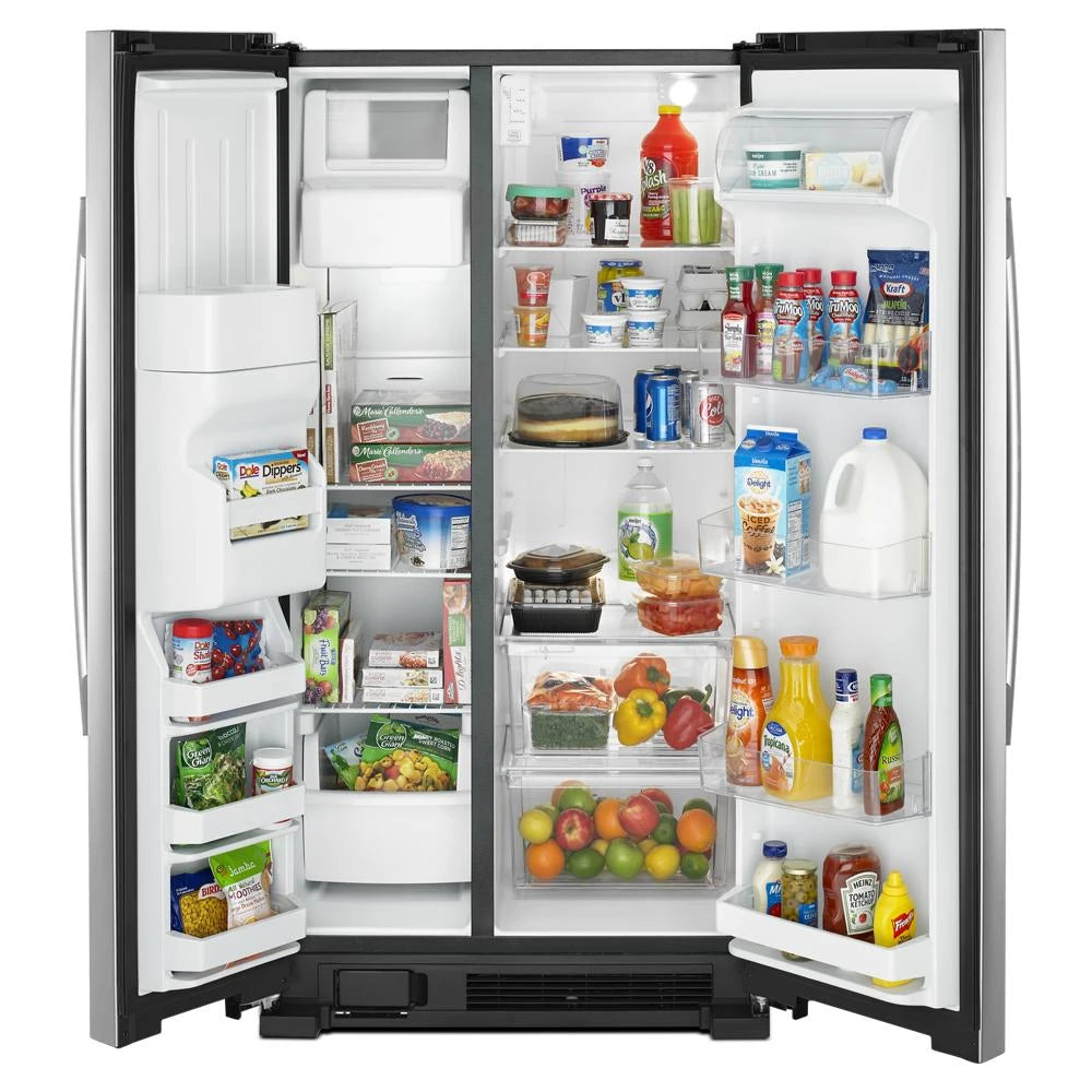 33-inch Side-by-Side Refrigerator with Dual Pad External Ice and Water Dispenser - (ASI2175GRS)