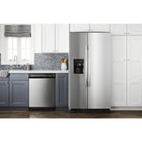 33-inch Side-by-Side Refrigerator with Dual Pad External Ice and Water Dispenser - (ASI2175GRS)