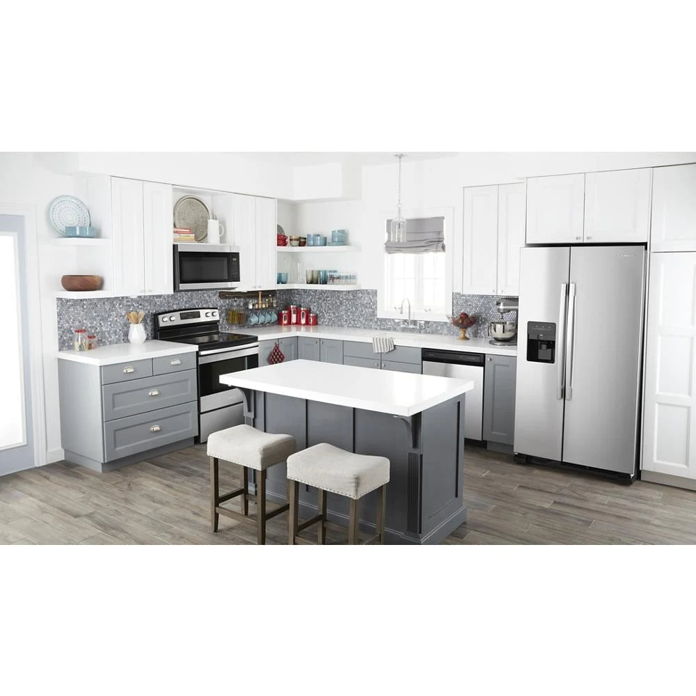 33-inch Side-by-Side Refrigerator with Dual Pad External Ice and Water Dispenser - (ASI2175GRS)