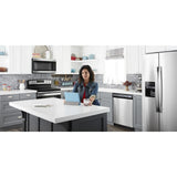 33-inch Side-by-Side Refrigerator with Dual Pad External Ice and Water Dispenser - (ASI2175GRS)