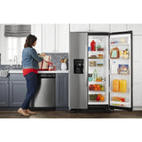 33-inch Side-by-Side Refrigerator with Dual Pad External Ice and Water Dispenser - (ASI2175GRS)