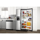 33-inch Side-by-Side Refrigerator with Dual Pad External Ice and Water Dispenser - (ASI2175GRS)