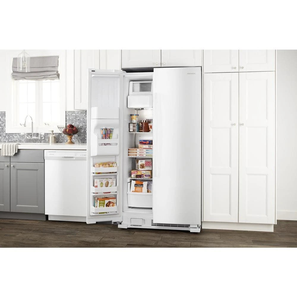 33-inch Side-by-Side Refrigerator with Dual Pad External Ice and Water Dispenser - (ASI2175GRW)