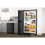 36-inch Side-by-Side Refrigerator with Dual Pad External Ice and Water Dispenser - (ASI2575GRB)