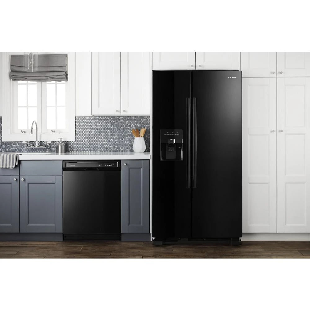 36-inch Side-by-Side Refrigerator with Dual Pad External Ice and Water Dispenser - (ASI2575GRB)