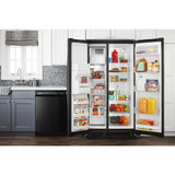 36-inch Side-by-Side Refrigerator with Dual Pad External Ice and Water Dispenser - (ASI2575GRB)