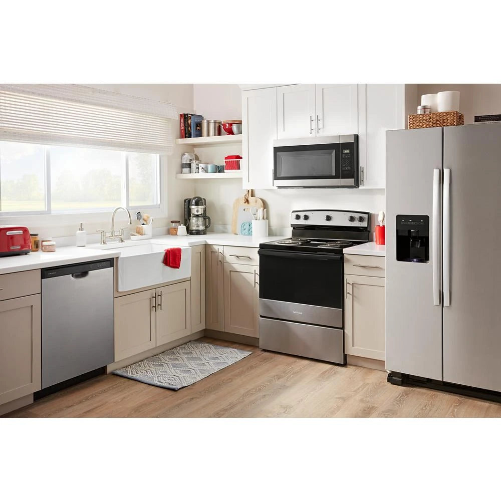 36-inch Side-by-Side Refrigerator with Dual Pad External Ice and Water Dispenser - (ASI2575GRS)