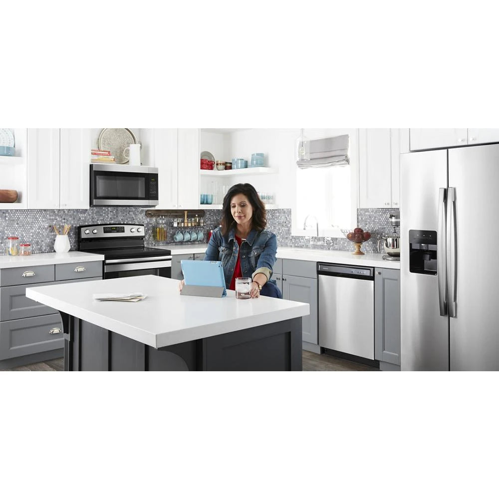 36-inch Side-by-Side Refrigerator with Dual Pad External Ice and Water Dispenser - (ASI2575GRS)