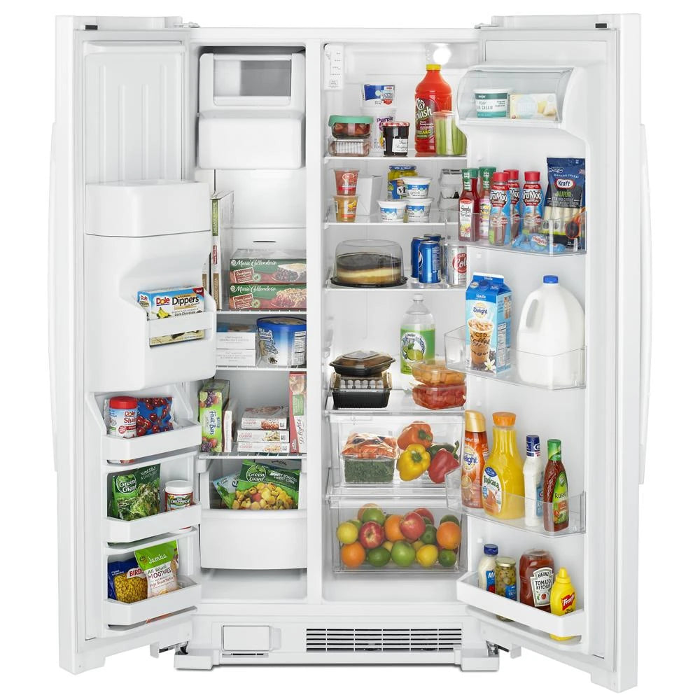 36-inch Side-by-Side Refrigerator with Dual Pad External Ice and Water Dispenser - (ASI2575GRW)