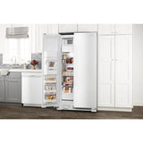 36-inch Side-by-Side Refrigerator with Dual Pad External Ice and Water Dispenser - (ASI2575GRW)