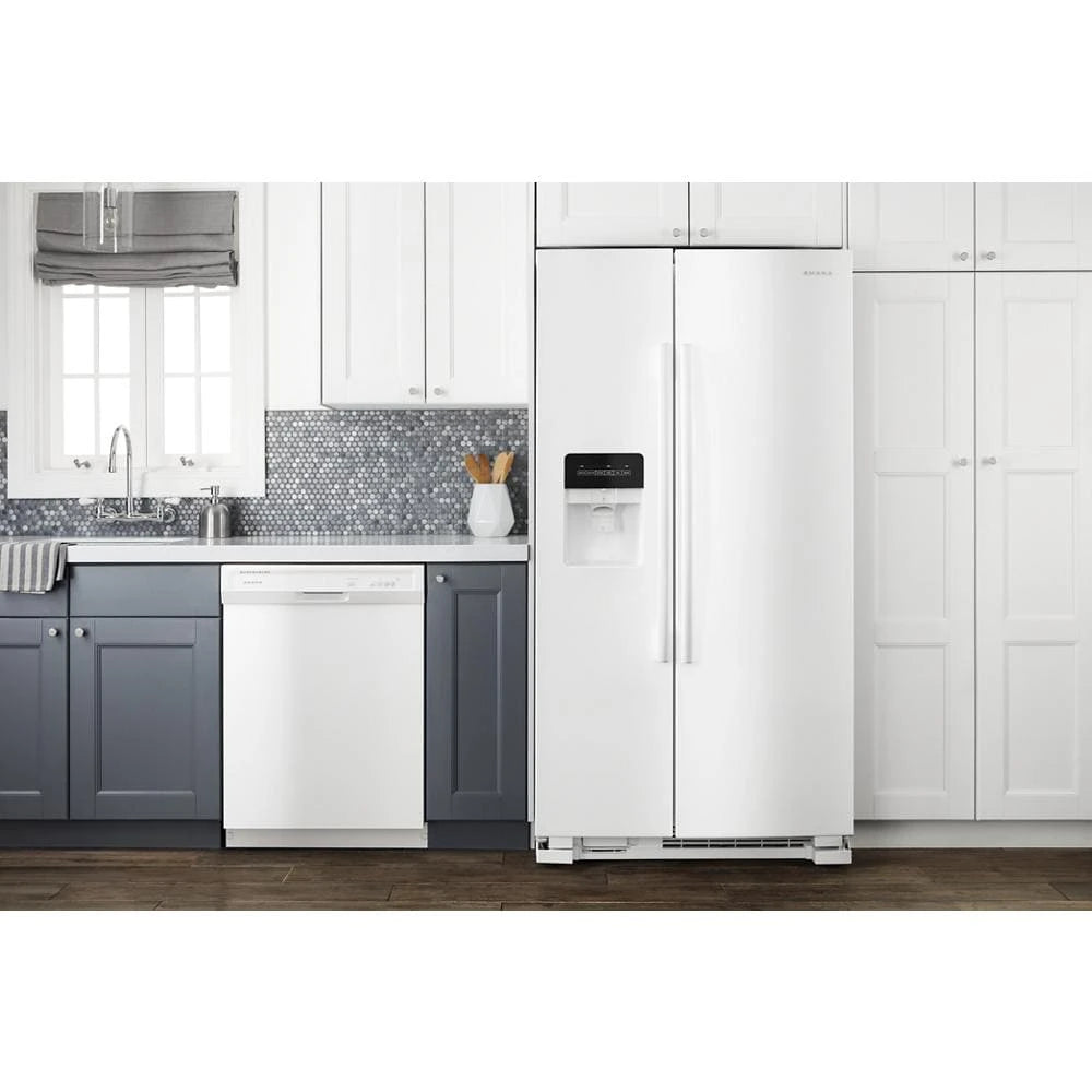 36-inch Side-by-Side Refrigerator with Dual Pad External Ice and Water Dispenser - (ASI2575GRW)