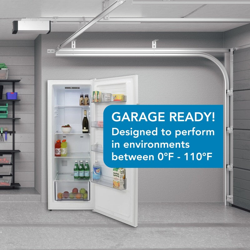 11.0 Cu.Ft. Upright Convertible Freezer, garage ready , reversible doors - (AV1081VFK0W) - AVANTI