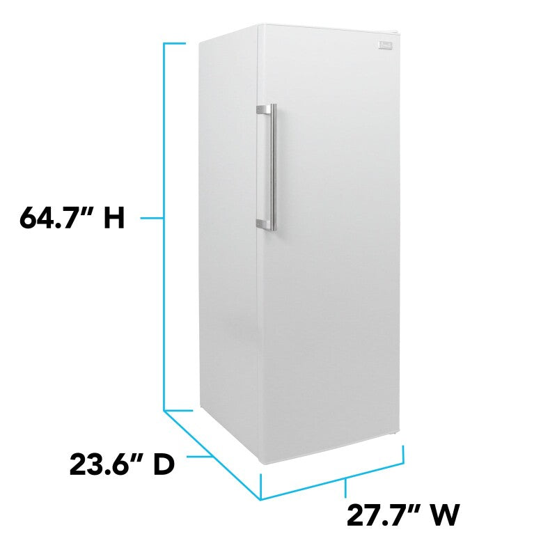 11.0 Cu.Ft. Upright Convertible Freezer, garage ready , reversible doors - (AV1081VFK0W) - AVANTI