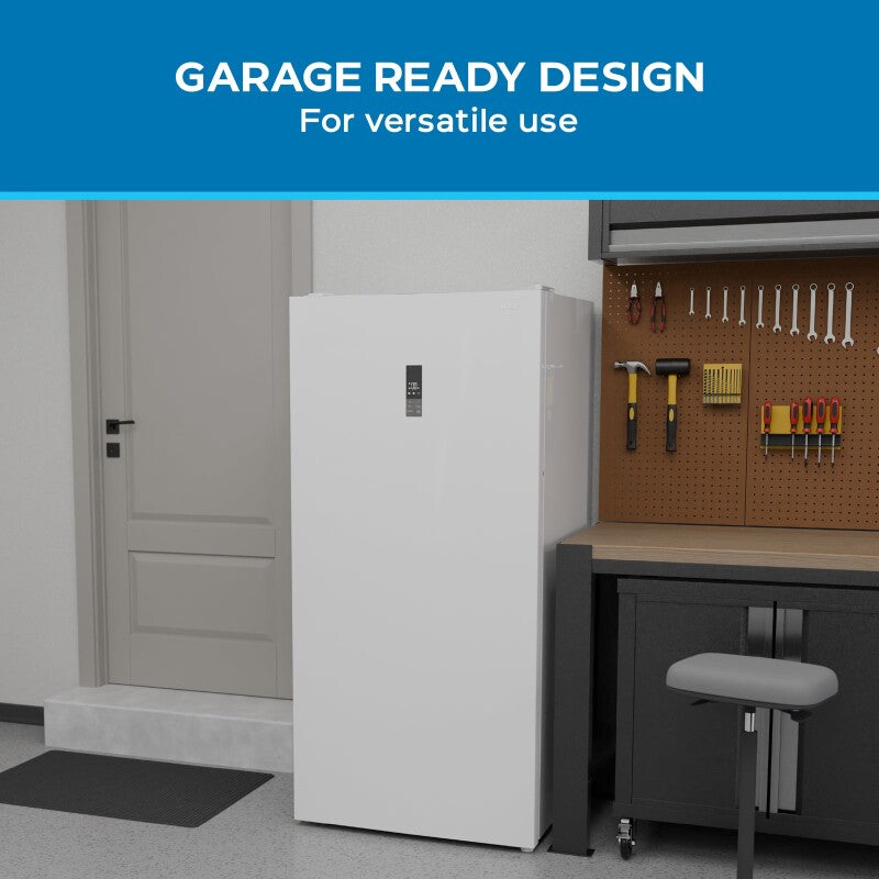 MAXX Insulation Garage Ready 17 cu. ft. Frost Free Convertible Upright Freezer/Refrigerator E-STAR - (AV170VFLJM0W) - AVANTI