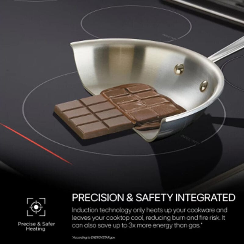 LG CBIH3017BE 30 in. 4-Burner Smart Induction Cooktop with SmoothTouch Controls, Simmer Burner & Power Burner - Black