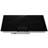 LG CBEW3617BE 36 in. 5-Burner Smart Electric Cooktop with UltraHeat, Simmer Burner & Power Burner - Black