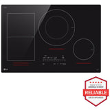 LG CBIH3017BE 30 in. 4-Burner Smart Induction Cooktop with SmoothTouch Controls, Simmer Burner & Power Burner - Black
