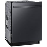 Samsung DW80CG5451MT 24 in. Top Control Smart Dishwasher with 46 dBa Sound Level & 3rd-Rack - Matte Black Steel