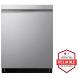 LG LDP6810SS 24 in. Top Control Smart Dishwasher with 44 dBa Sound Level, 3rd-Rack, Dynamic Dry & Pocket - PrintProof Stainless Steel
