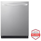 LG LDTH7972S 24 in. Top Control Smart Dishwasher with 42 dBa Sound Level & 3rd-Rack - PrintProof Stainless Steel