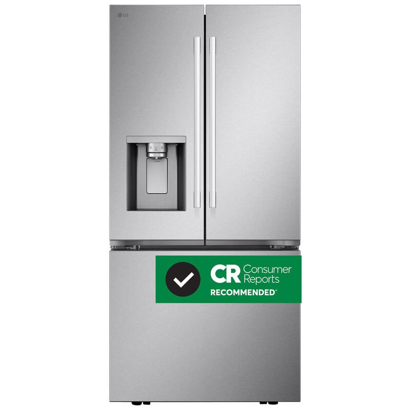 LG LF25H6330S 33 in. 24.5 cu. ft. Smart French Door Refrigerator with Ice & Water Dispenser - PrintProof Stainless Steel