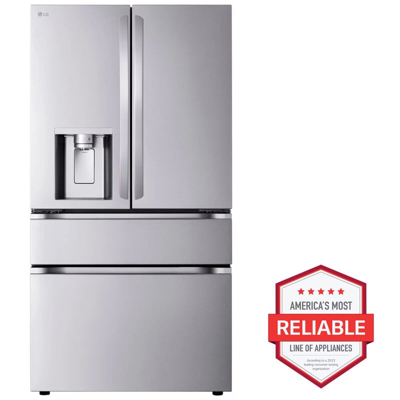 LG LF29H8330S 36 in. 28.6 cu. ft. Smart 4-Door French Door Refrigerator with Ice & Water Dispenser - PrintProof Stainless Steel
