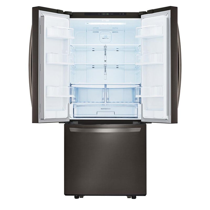LG LFCS22520D 30 in. 21.8 cu. ft. French Door Refrigerator with Ice Maker - Black Stainless